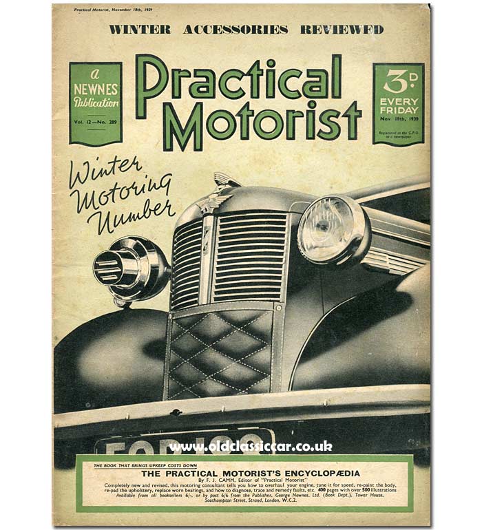 Practical Motorist features an 8 on its cover in November 1939