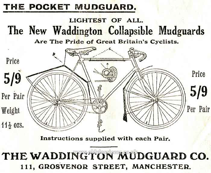 Waddington temporary cycle mudguards