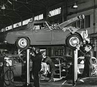 MG being serviced