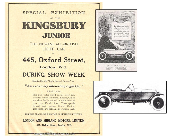 Advertisement from 1919 for this car