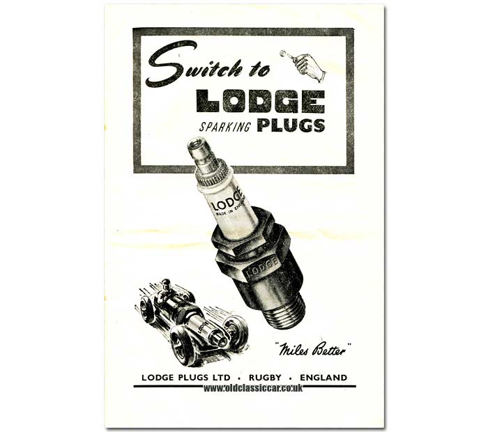 Lodge spark plugs advertisement