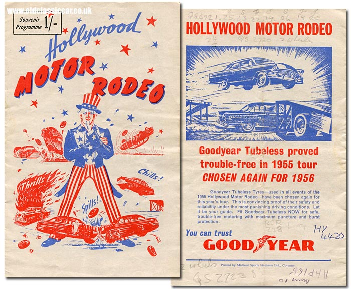 Programme for the 1956 Motor Rodeo in England