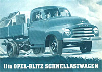 Cover of the Opel brochure for this truck