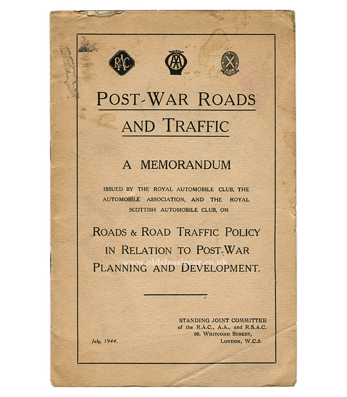 Roads and traffic post-WW2