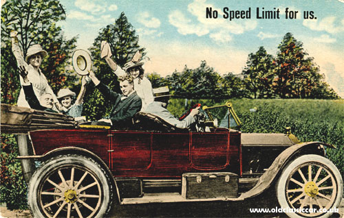 Postcard about speed limits