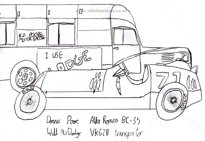 Drawing of the Dodge transporter