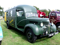 front corner view at the Malpas vintage vehicle rally