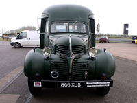 Frontal view of the truck at Donington Park