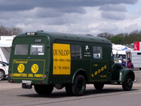 Rear view of the transporter while at Donington