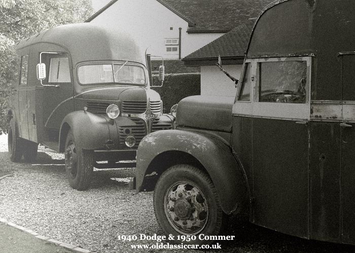 The Commer and Dodge together