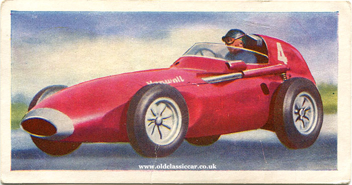 Tony Brooks in a red Vanwall