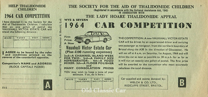 Entry ticket for the Vauxhall