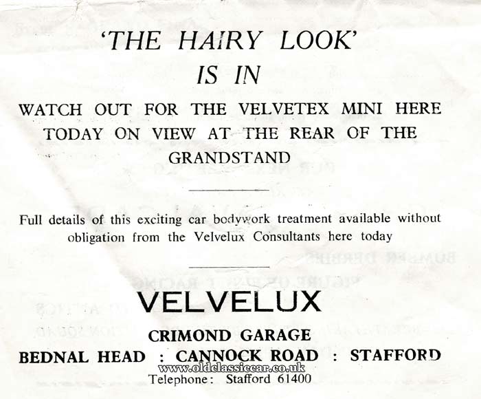 Velvelux hairy look for cars