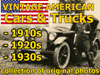 American cars 1910s - 1930s