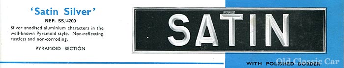 Bluemels Satin Silver number plate