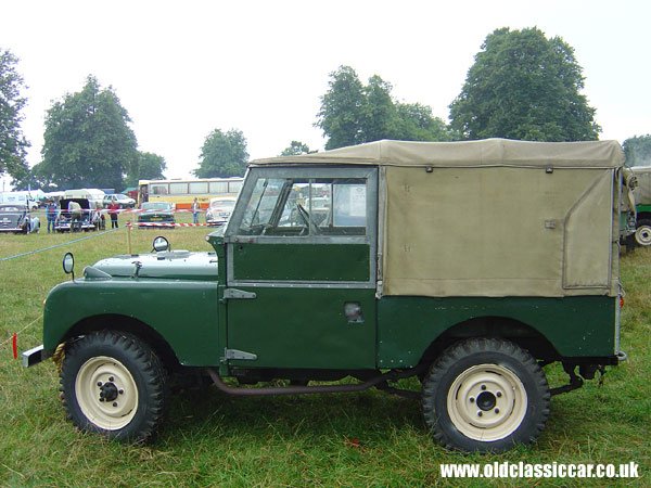 Photograph of the Land Rover 4x4 on display at Astle Park in Cheshire.