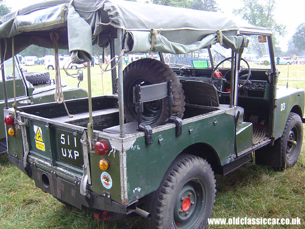 Photograph of the Land Rover 4x4 on display at Astle Park in Cheshire.