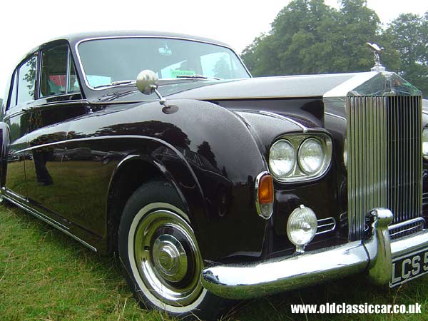 Photograph of the Rolls-Royce Phantom V on display at Astle Park in Cheshire.