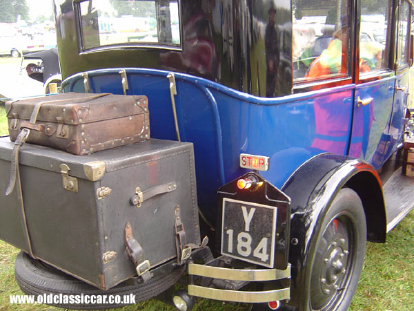 Photograph of the Armstrong Siddeley Saloon on display at Astle Park in Cheshire.