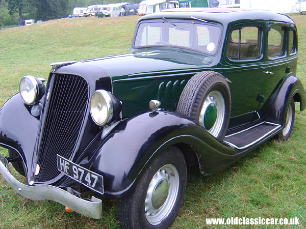 Photograph of the Hudson Terraplane on display at Astle Park in Cheshire.
