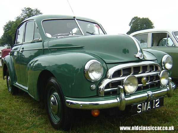 Photograph of the Morris Oxford MO on display at Astle Park in Cheshire.