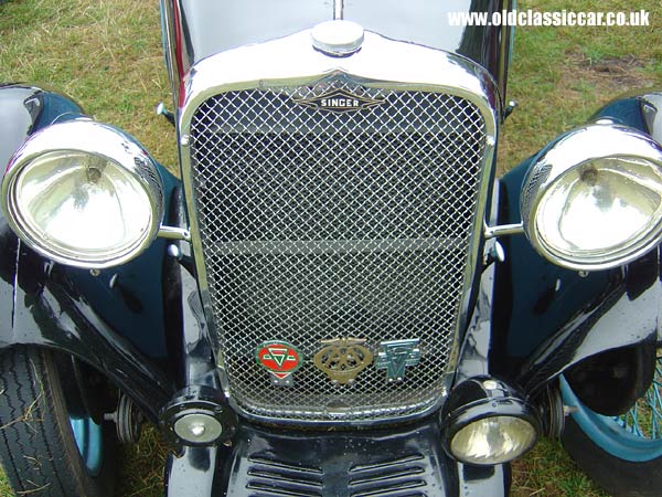 Photograph of the Singer 9 Coupe on display at Astle Park in Cheshire.