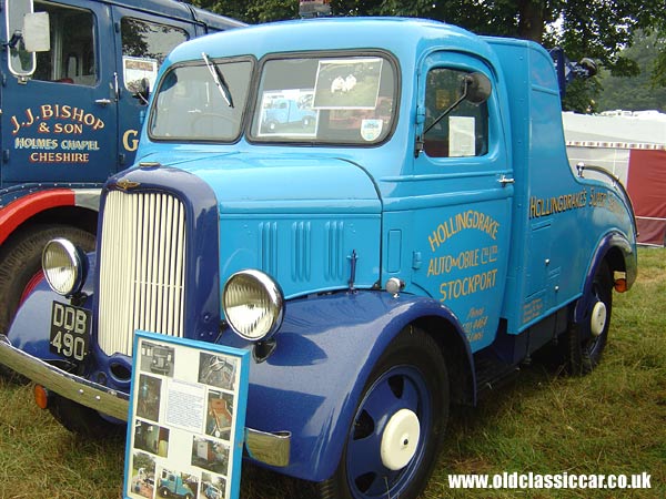 Photograph of the Dodge Recovery truck on display at Astle Park in Cheshire.