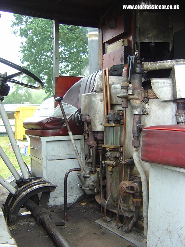 Photograph of the Sentinel Steam truck on display at Astle Park in Cheshire.