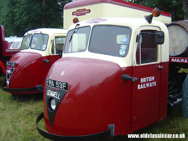 Photograph of the Scammell Scarab on display at Astle Park in Cheshire.