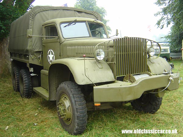 Photograph of the Diamond T Lorry on display at Astle Park in Cheshire.