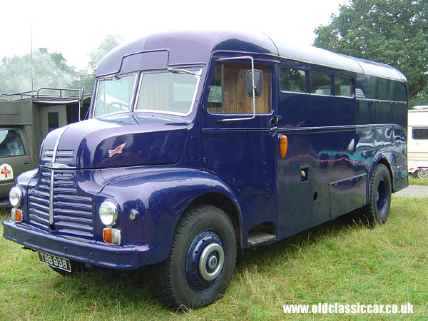 Photograph of the Leyland Comet on display at Astle Park in Cheshire.