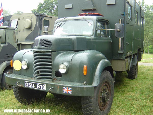 Photograph of the Commer Superpoise on display at Astle Park in Cheshire.