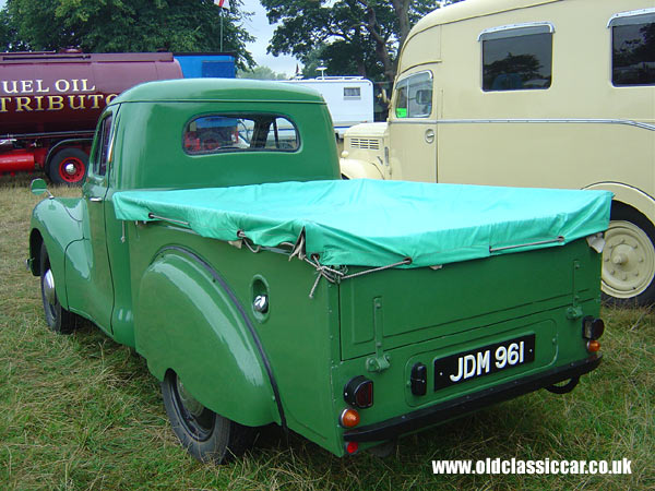 Photograph of the Austin A40 Devon pickup on display at Astle Park in Cheshire.