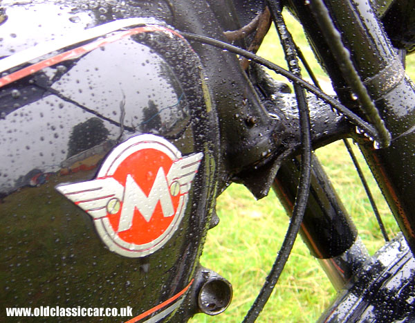 Photograph of the Matchless Motorcycle on display at Astle Park in Cheshire.