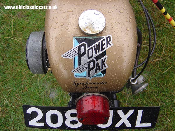 Photograph of the Power Pak Cycle engine on display at Astle Park in Cheshire.