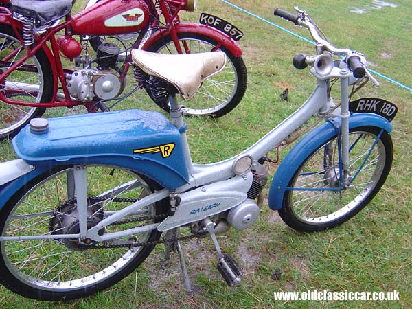 Photograph of the Raleigh Runabout on display at Astle Park in Cheshire.