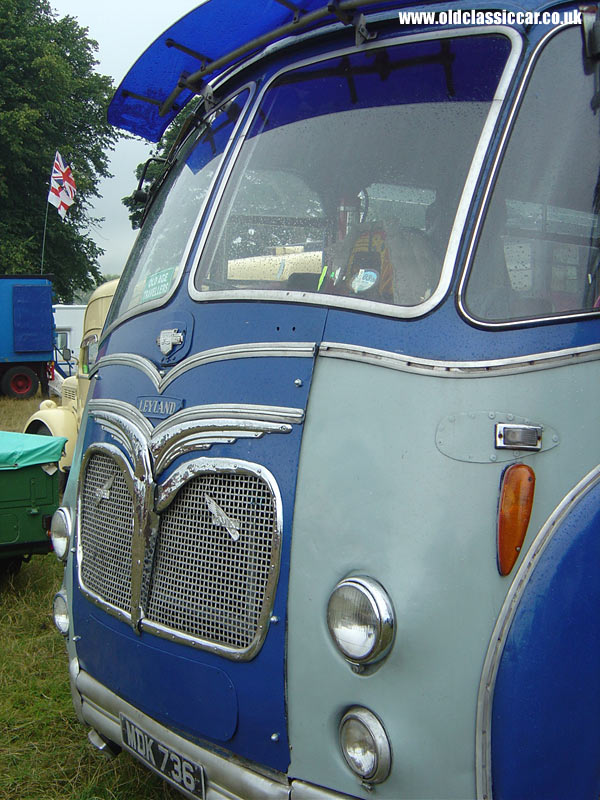Photograph of the Leyland Comet on display at Astle Park in Cheshire.