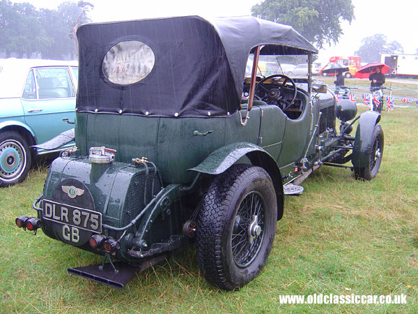 Photograph of the Bentley Le Mans on display at Astle Park in Cheshire.