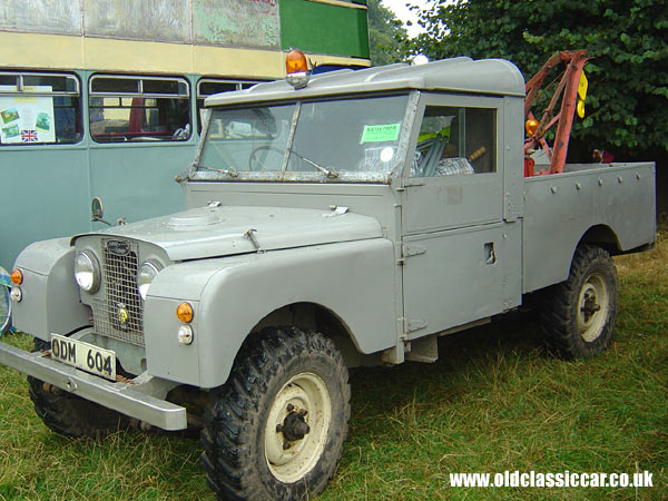 Photograph of the Land Rover Recovery wagon on display at Astle Park in Cheshire.