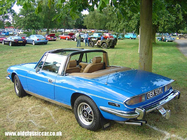 Photograph of a classic Triumph Stag