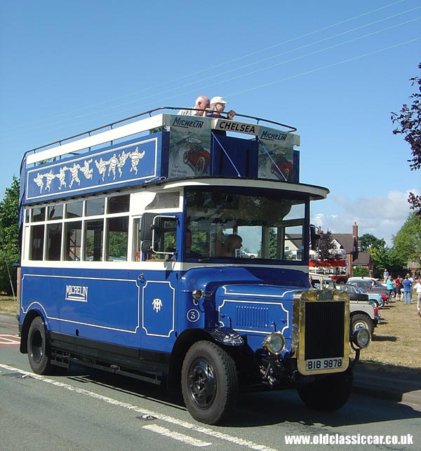 Photograph of a classic Leyland Bus replica