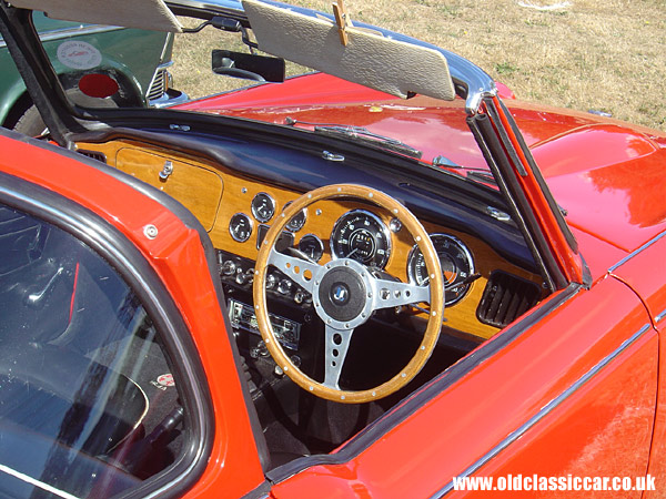 Photograph of a classic Triumph TR4A