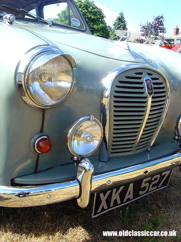 Photograph of a classic Austin A35