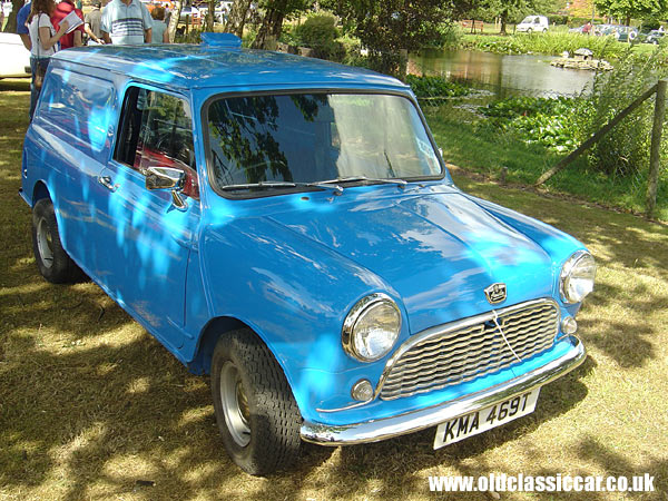 Photograph of a classic Austin Minivan