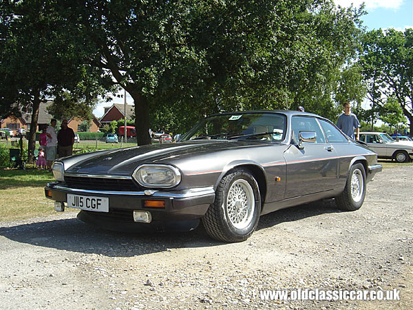 Photograph of a classic Jaguar XJS