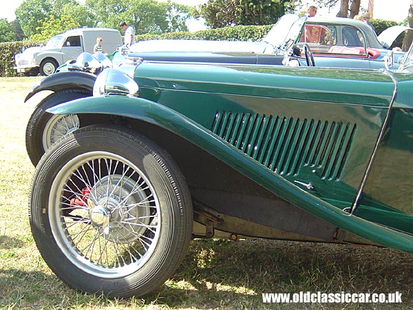 Photograph of a classic MG TC