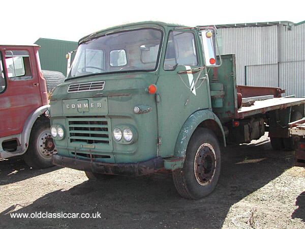 flatbed lorry built by Commer
