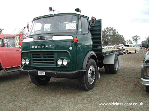 flatbed lorry built by Commer