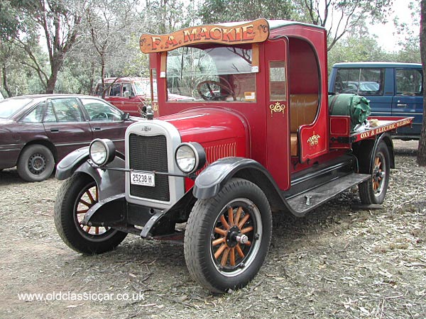 flatbed lorry built by Chevrolet