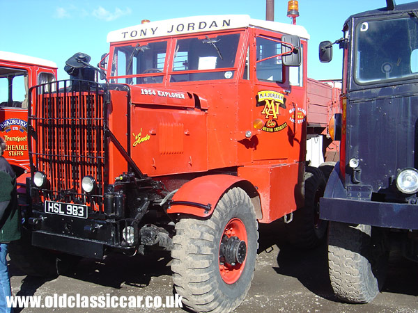 Old Scammell Explorer at oldclassiccar.